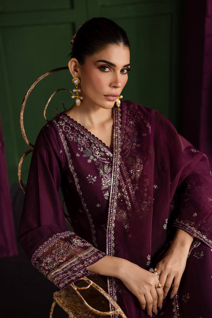 Envoye 3Pc - Embroidered Solid Dress - BATIK