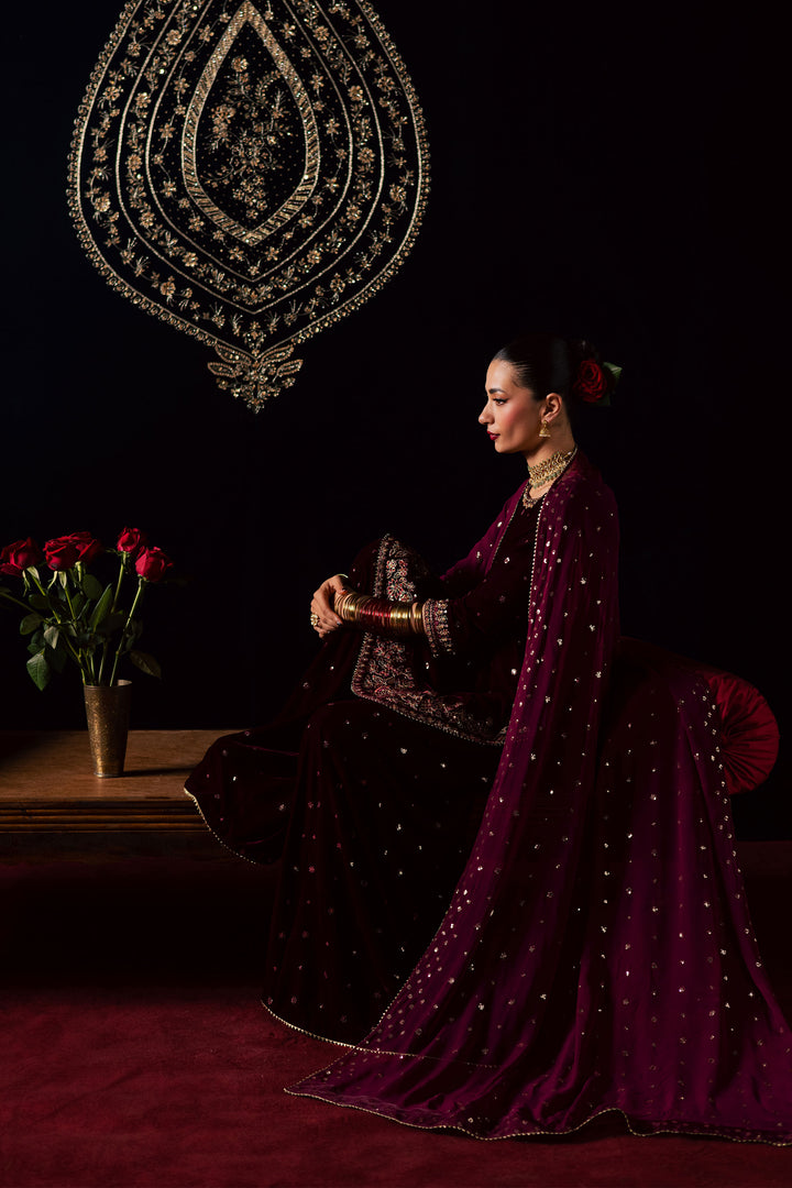 Nayaab 3Pc - Velvet Luxe Pret