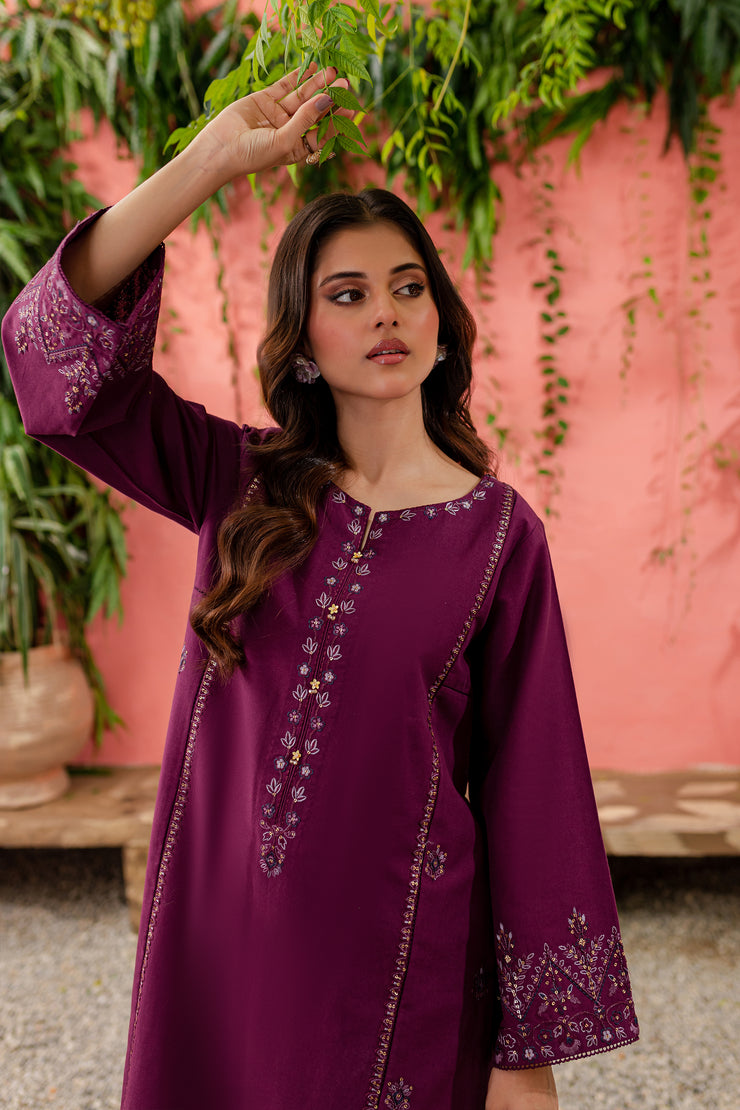 Jubilee 2Pc - Embroidered Khaddar Dress - BATIK