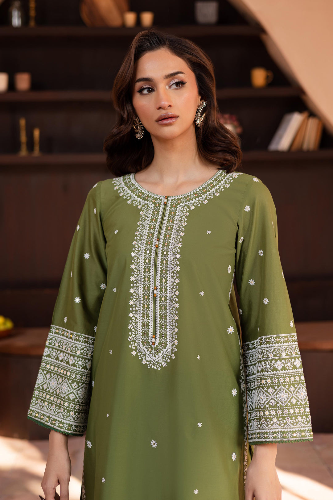 Minaa 2Pc- Embroidered Lawn Dress