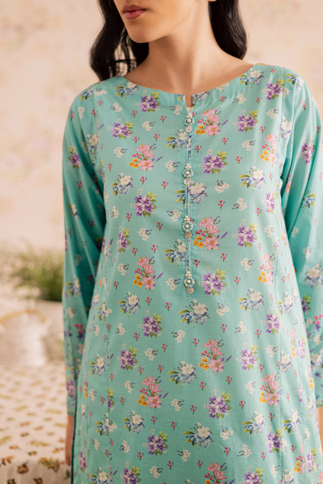 Jenn 2Pc - Printed Lawn Dress