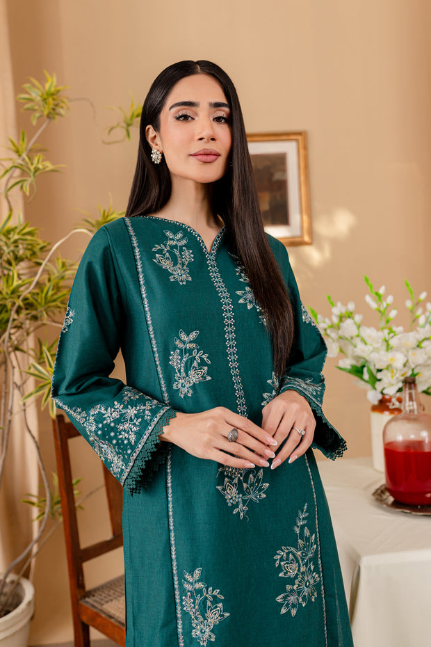 Cilia 2Pc - Embroidered Karandi Dress