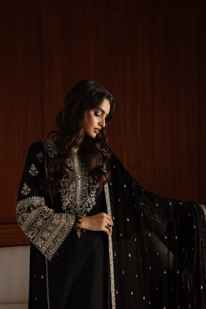 Atish 3Pc - Embroidered Khaddar Dress - BATIK