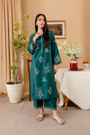 Cilia 2Pc - Embroidered Karandi Dress - BATIK