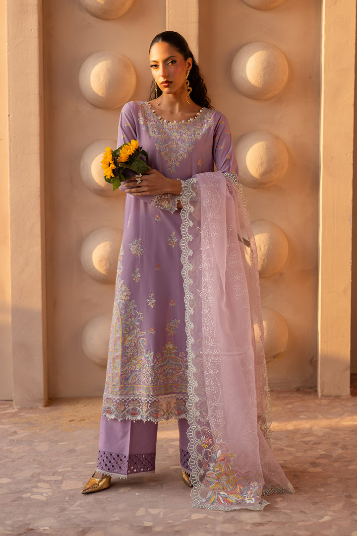 Yasha Lilac 3Pc - Embroidered Luxe Pret