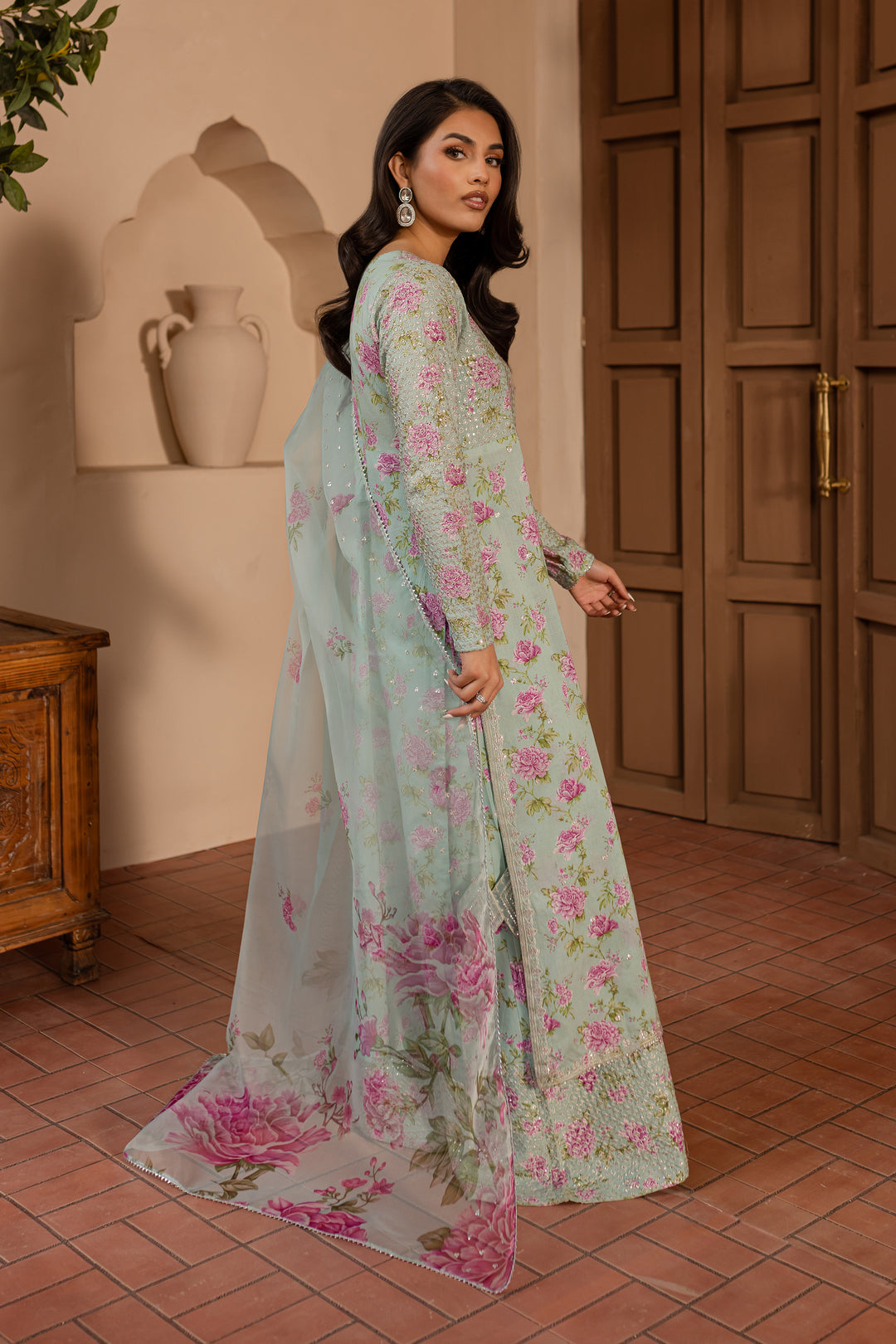 Afsana 3Pc - Printed Lawn Dress