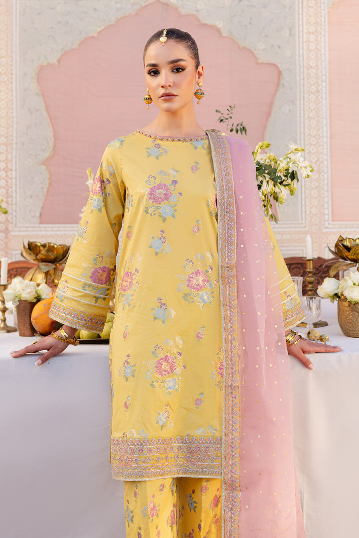 Gilt 3Pc- Printed Lawn Dress