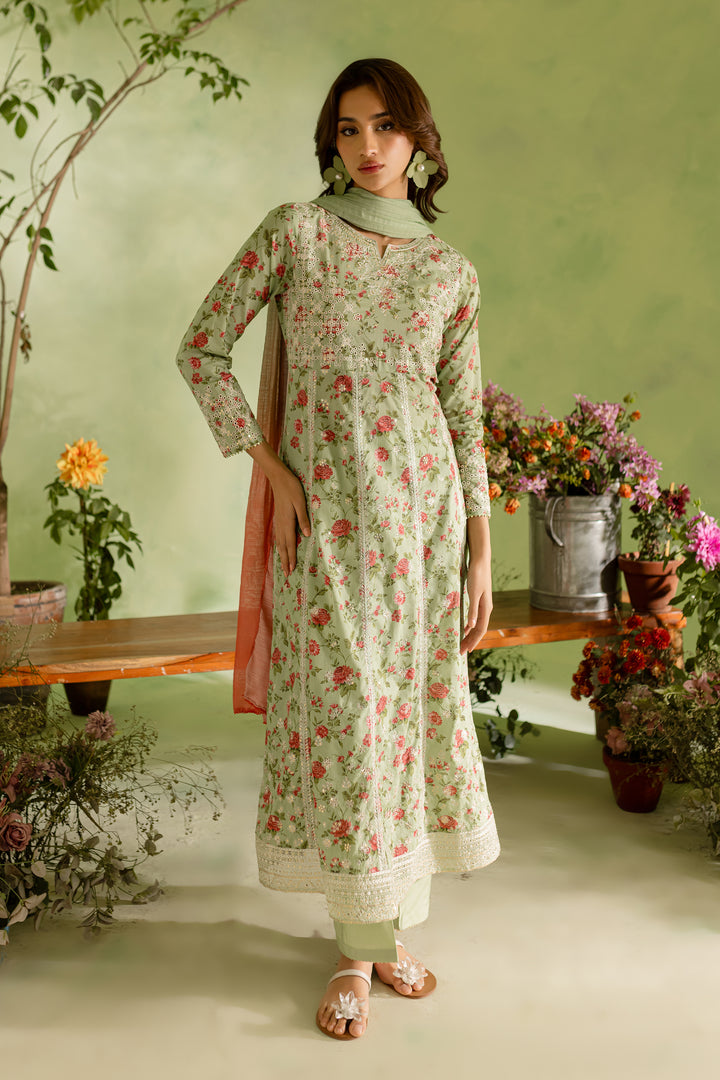 Legacy 3Pc - Printed Lawn Dress