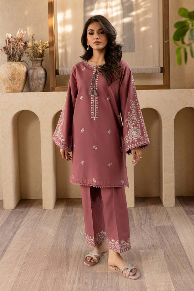 Onion Gold 2Pc - Embroidered Khaddar Dress