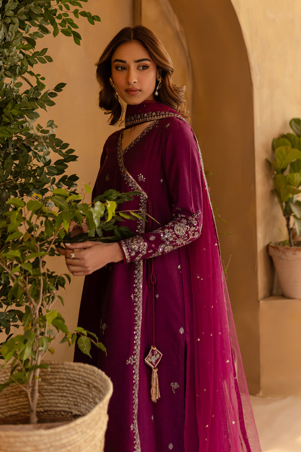 Khanak 3Pc- Embroidered Karandi Dress