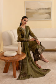 Zemira 3Pc - Embroidered Lawn Dress - BATIK