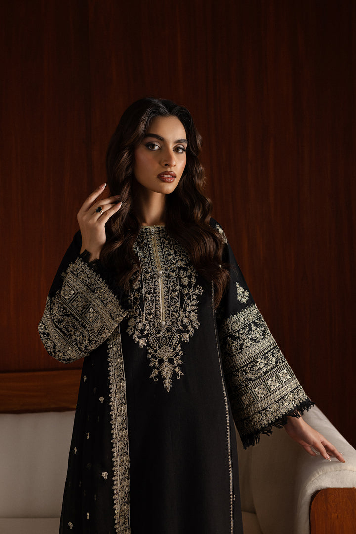 Atish 3Pc - Embroidered Khaddar Dress - BATIK