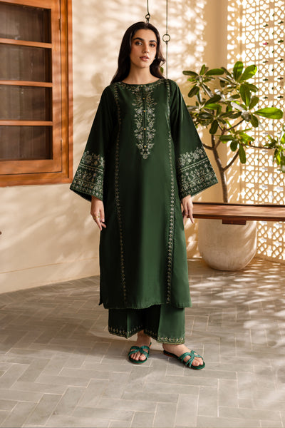 Alicent 2Pc - Embroidered Khaddar Dress - BATIK