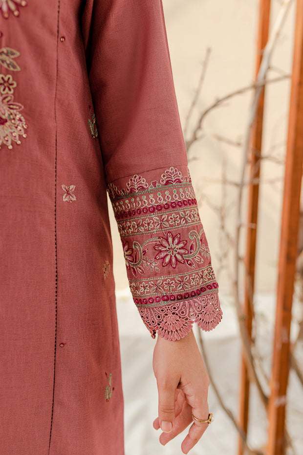 Crepe 3Pc - Embroidered Karandi Dress - BATIK