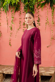 Sereia 3Pc - Embroidered Khaddar Dress - BATIK