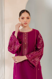 Helsinki 2Pc - Embroidered Khaddar Dress - BATIK