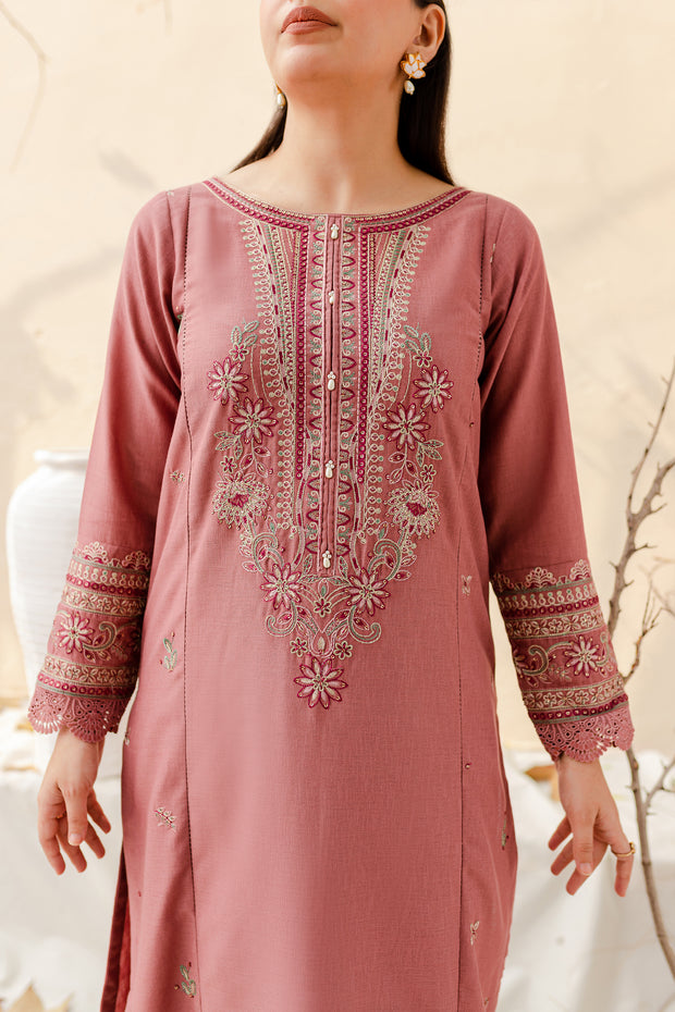 Crepe 3Pc - Embroidered Karandi Dress - BATIK