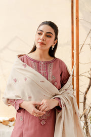 Crepe 3Pc - Embroidered Karandi Dress - BATIK