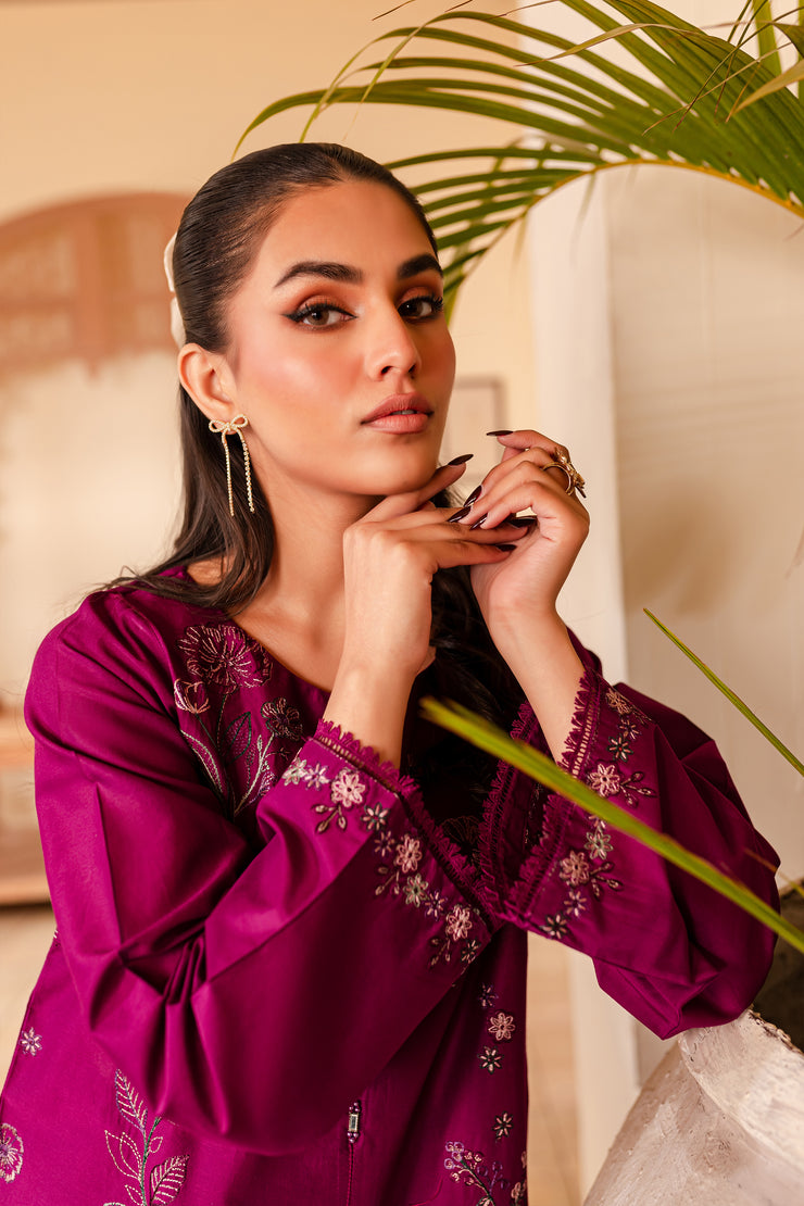 Portia 2Pc - Embroidered Lawn Dress - BATIK