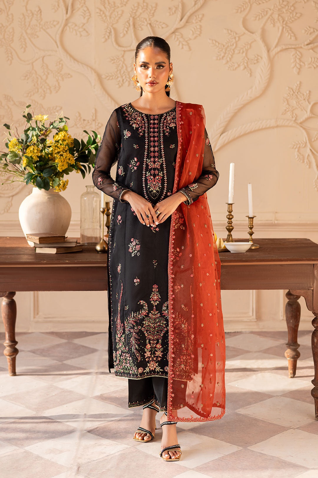 Sira 3PC - Embroidered Luxe Pret