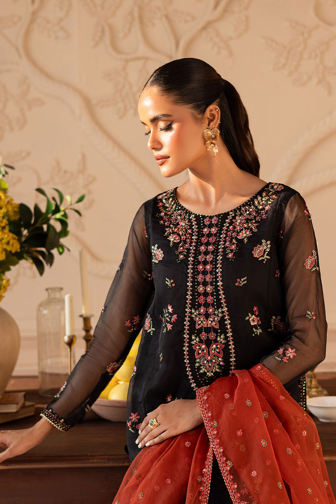 Sira 3PC - Embroidered Luxe Pret