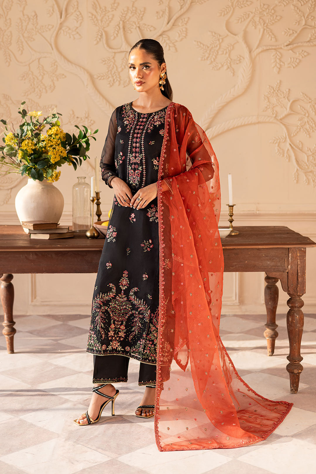 Sira 3PC - Embroidered Luxe Pret