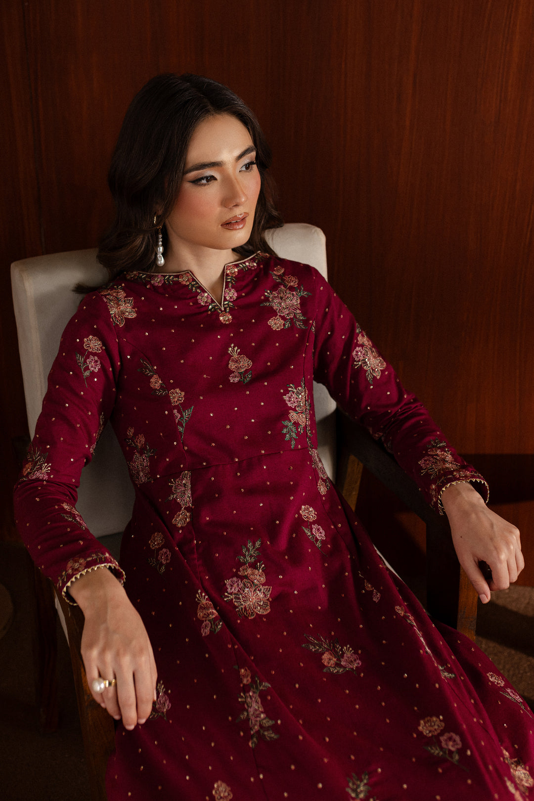 Blaze 2Pc - Embroidered Karandi Dress - BATIK