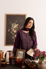 Alleia 3Pc - Embroidered Lawn Dress