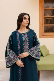 Nihan 3Pc - Embroidered Khaddar Dress - BATIK