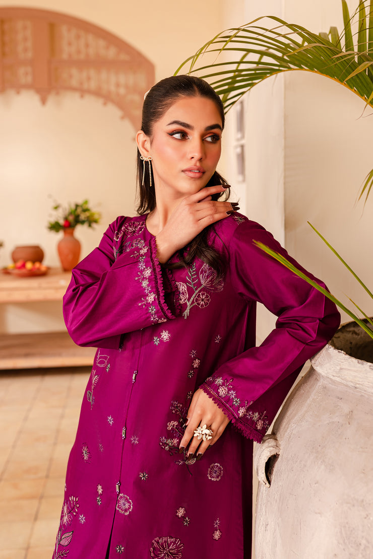 Portia 2Pc - Embroidered Lawn Dress - BATIK