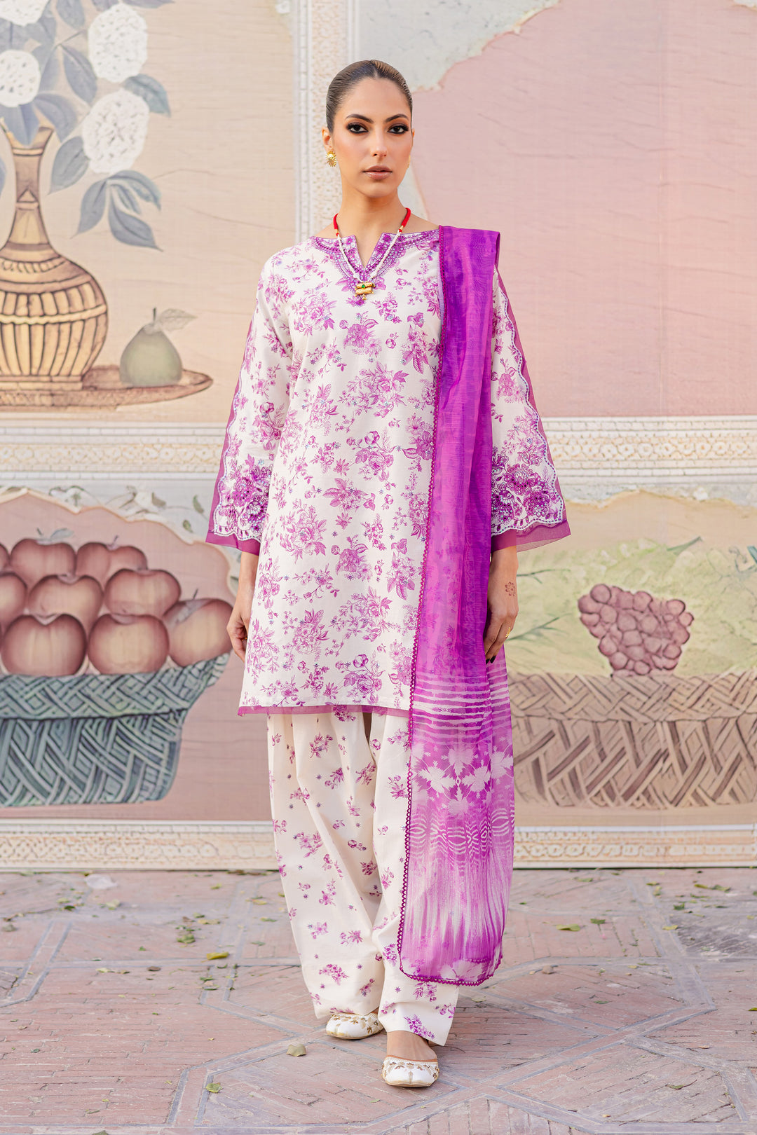 Ferbera 3Pc- Printed Lawn Dress