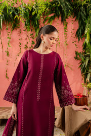 Sereia 3Pc - Embroidered Khaddar Dress - BATIK