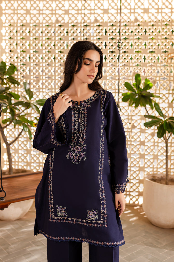 Amal 2Pc - Embroidered Khaddar Dress - BATIK