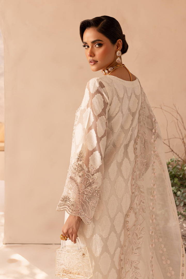 White Willow 3Pc - Embroidered Luxe PRET - BATIK