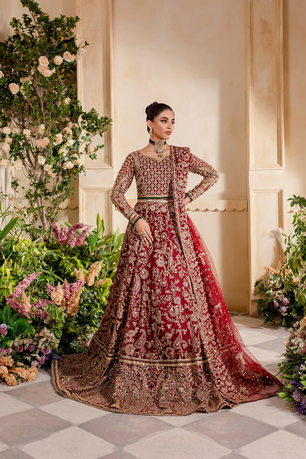 Pre-owned Handmade Maroon Wedding Dress Lengha Lehenga Asian Pakistani  Indian Bride Bridal Lehenga | ModeSens