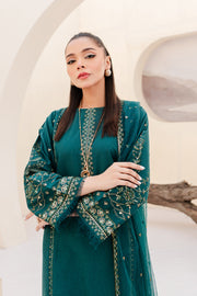 Swaik 3Pc - Embroidered Karandi Dress - BATIK
