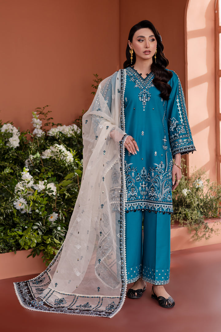 Edinaa 3Pc - Embroidered Lawn Dress