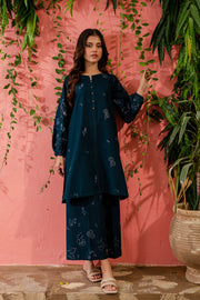 Willow 2Pc - Embroidered Khaddar Dress - BATIK