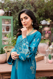 Peacock 2Pc - Embroidered Lawn Dress - BATIK