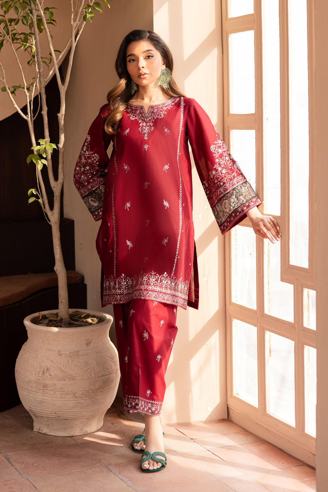 Ayezal 2Pc- Embroidered Lawn Dress