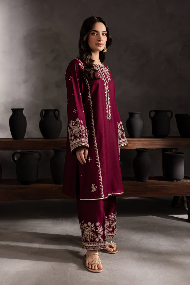 Crown 2Pc - Embroidered Karandi Dress - BATIK