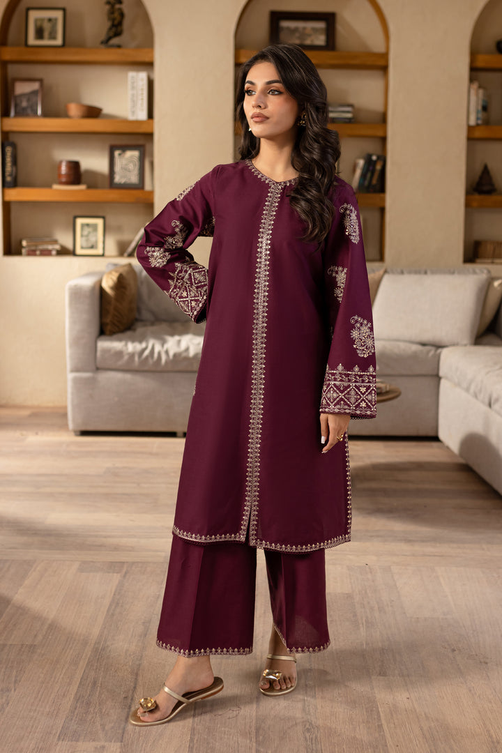 Nutcracker 2Pc - Embroidered Khaddar Dress - BATIK