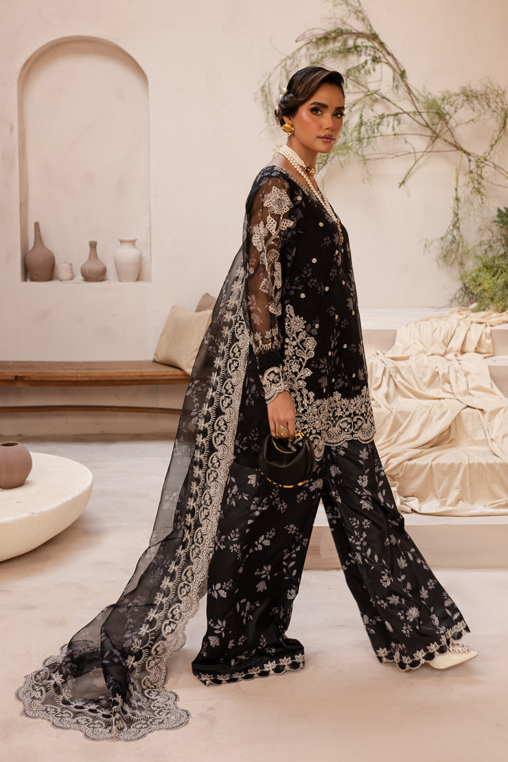 Midnight 3Pc - Embroidered Luxe PRET