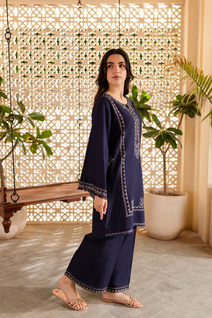 Amal 2Pc - Embroidered Khaddar Dress - BATIK