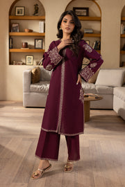 Nutcracker 2Pc - Embroidered Khaddar Dress