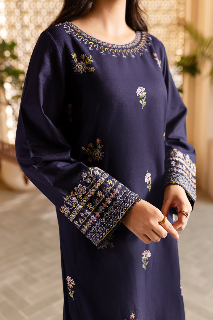 Moonlight 2Pc - Embroidered Khaddar Dress - BATIK