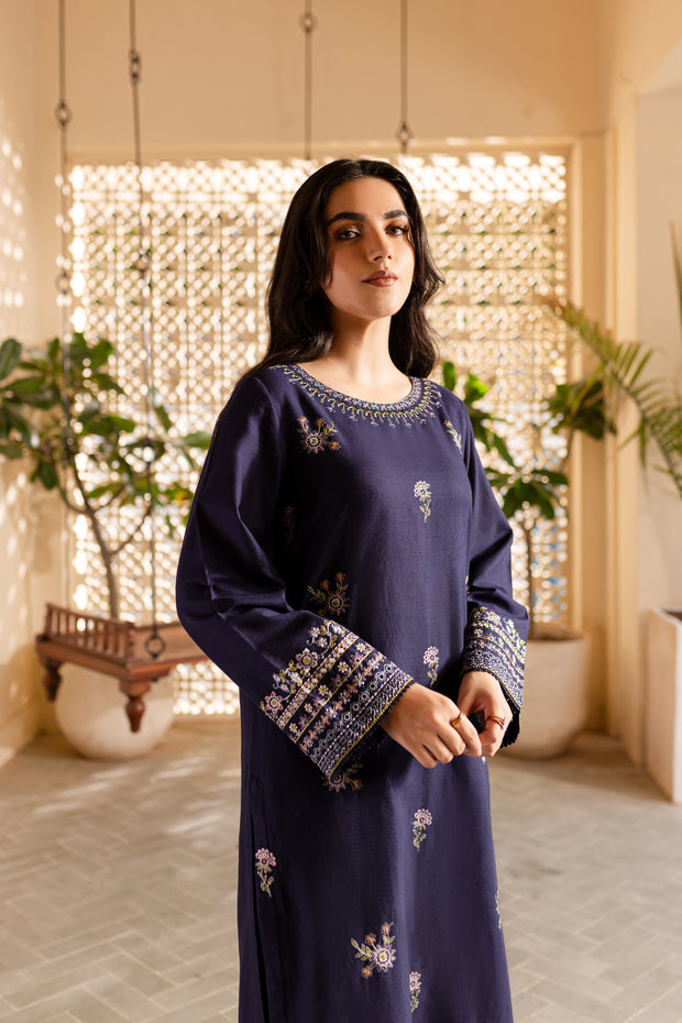 Moonlight 2Pc - Embroidered Khaddar Dress - BATIK