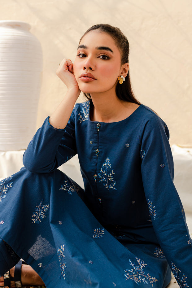 Pipier 2Pc - Embroidered Khaddar Dress - BATIK