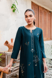 Amelia 2Pc - Embroidered Khaddar Dress - BATIK