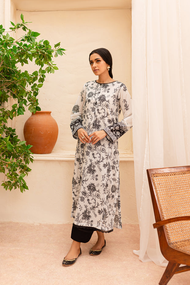 Zahviya 2Pc - Printed Lawn Dress - BATIK